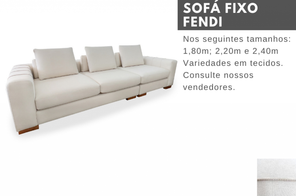 SOFÁ FIXO FENDI